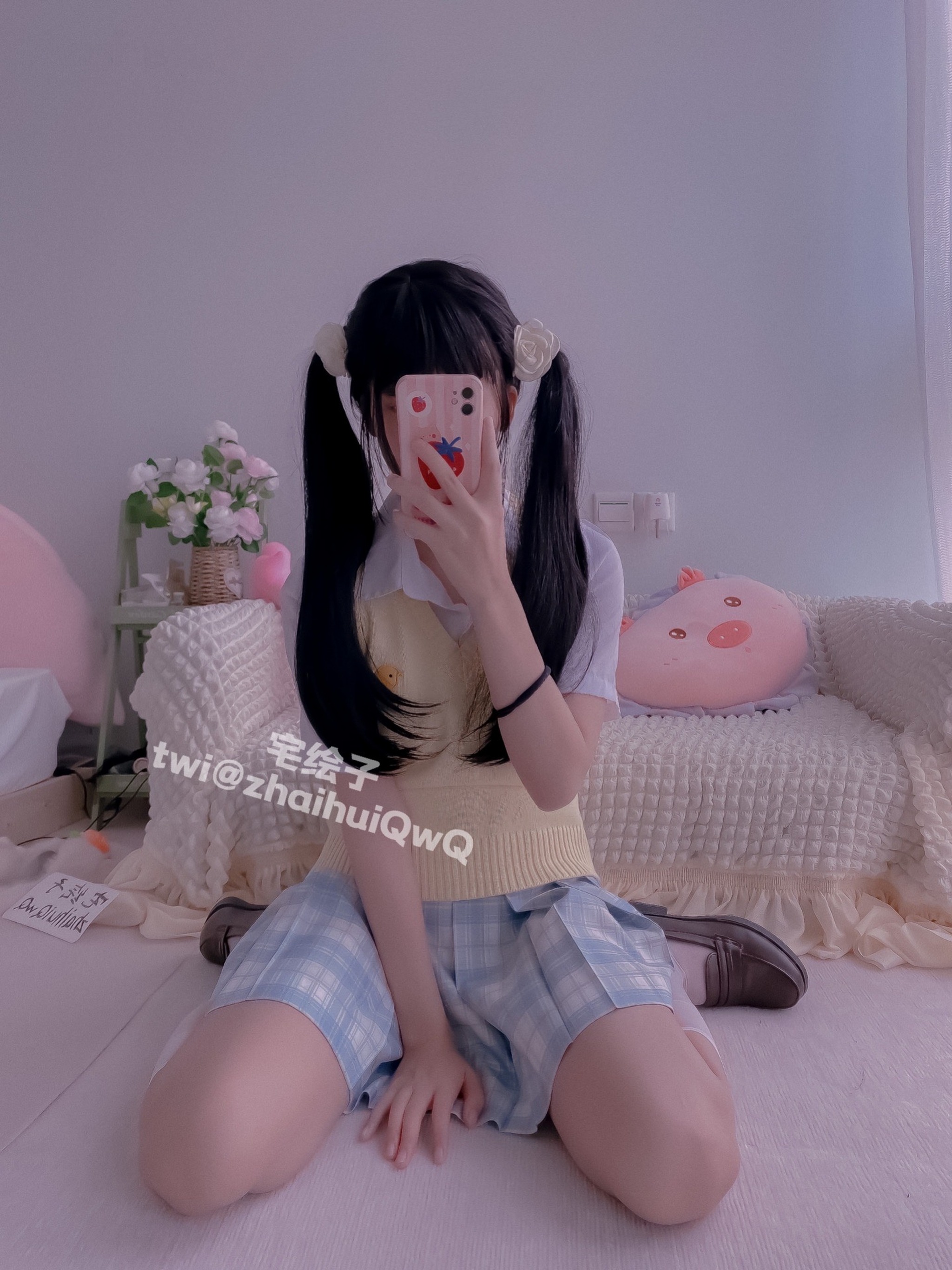 图片[1]-二阶堂 (宅绘子) – NO.015 jk白丝段袜[87P]-XikXak